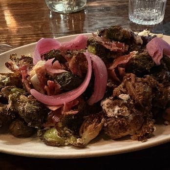 Cork and Rye - Brussels sprouts with goat cheese appetizer - Gastropubs Near Me - Warwick, Rhode Island Cork and Rye - Brussels sprouts with goat cheese appetizer - Gastropubs Near Me - Warwick, Rhode Island