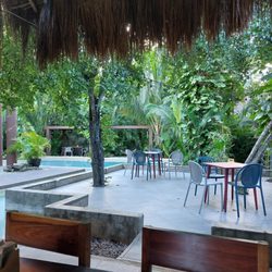 Aldea Cobá - Swimming pool from breakfast area