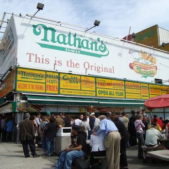 Nathan's Famous - A light business day, I imagine... - Hot Dogs Near Me - Brooklyn, New York Nathan's Famous - A light business day, I imagine... - Hot Dogs Near Me - Brooklyn, New York