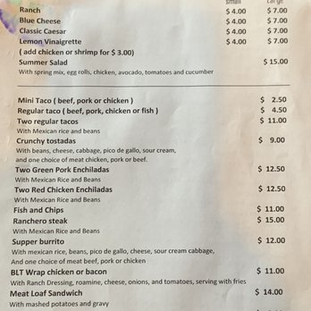 La Gran Fonda - the price of the menu - Mexican Near Me - Potter Valley, California La Gran Fonda - the price of the menu - Mexican Near Me - Potter Valley, California