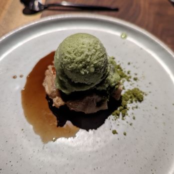 Matsu - Yuzu matcha sorbet with mochi waffle. - Japanese Near Me - Oceanside, California