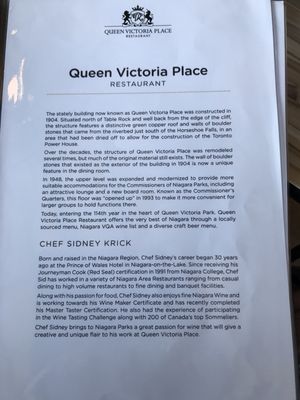 Menu photo 6 Queen Victoria Place Restaurant Niagara Falls, ON Menu photo 6 Queen Victoria Place Restaurant Niagara Falls, ON