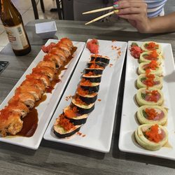 Kanpai Sushi Bar & Fusion - Miami Roll, Cancun Roll, Sealovers Roll