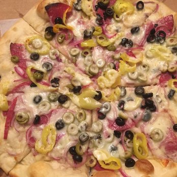 Fam's Brewing Co. - Muffaletta instead of Buffalo Blue - Pizza Near Me - Charleston, South Carolina