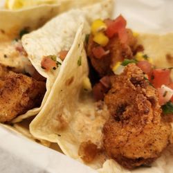 Macs Fish & Chips - 1 fish and 1 shrimp taco