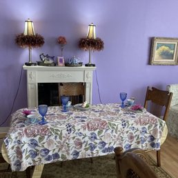 a table and chairs