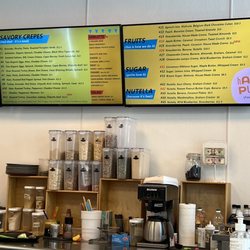 Happy Place Creperie - Very diverse crepe menu.