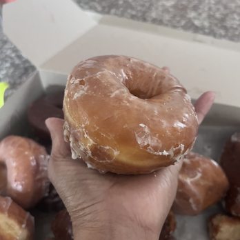 Dick's Donuts - Nothing basic about this glazed donut, big fluffy yummy goodness - Donuts Near Me - Oakland, California