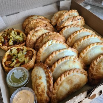 Vinoma - Box of assorted empanadas! The flavors have a distinguishing letter noted on the crust!! - Empanadas Near Me - Rohnert Park, California