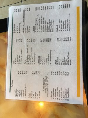 Menu photo 8 Pho Hong Saigon Dillon, SC