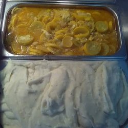 Squash and Mashed potatoes