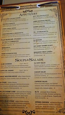 Menu photo 3 The Vault Restaurant Bakersfield, CA Menu photo 3 The Vault Restaurant Bakersfield, CA