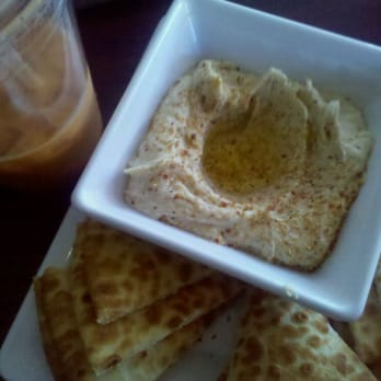 Cafe Rumi - Hummus and Bread and Thai Iced Tea - Mediterranean Near Me - Castro Valley, California