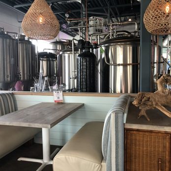 Jekyll Brewing City Center - Brewing tanks inside the taproom/restaurant. - Breweries Near Me - Alpharetta, Georgia