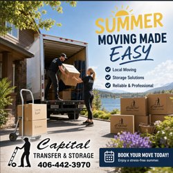 Capital Transfer & Storage - Local & Long‑Distance Expertise
Visit us anytime at capitaltransfer.net or give us a call to schedule your summer move...
