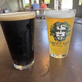 Green Man Brewery - Porter and hazy IPA - Breweries Near Me - Asheville, North Carolina