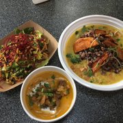 Photo of Plantae - Tivoli, NY, United States. Salad, Curry Bowl and Winter squash soup