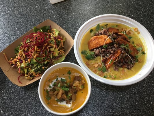 Photo of Plantae - Tivoli, NY, US. Salad, Curry Bowl and Winter squash soup
