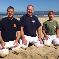 Kiryu Aikido Sunahama - After a hard day of practice at the Sunahama Beach Dojo (school).
