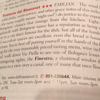 Dal Biassanot - Frommer's 2017 guide - Italian Near Me - Bologna, BO Dal Biassanot - Frommer's 2017 guide - Italian Near Me - Bologna, BO