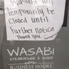 Wasabi Steakhouse & Sushi gift card