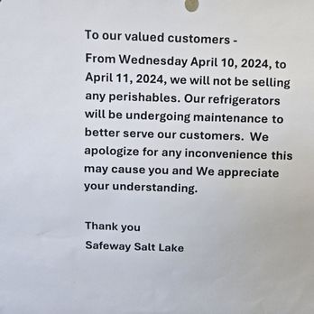 Safeway - 4/10/24 no refrigerated items available - Grocery Near Me - Honolulu, Hawaii