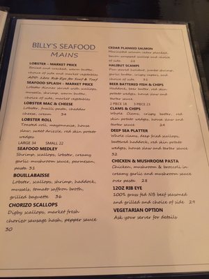 Menu photo 5 Billy's Seafood Saint John, NB Menu photo 5 Billy's Seafood Saint John, NB