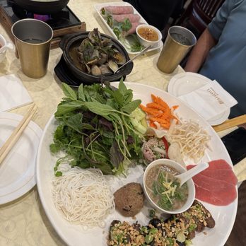 Saigon Kitchen - Everything we got: Bo 7 Mon, Thai Clams, Nem Nem Nướng Cuốn | Grill Pork Rolls - Vietnamese Near Me - San Jose, California