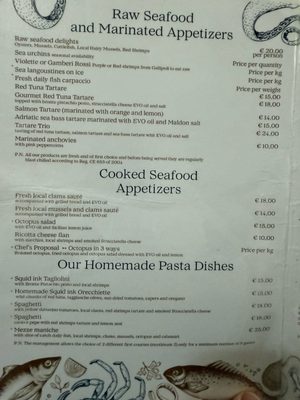 Menu photo 1 La Tana del Polpo Bari, BA