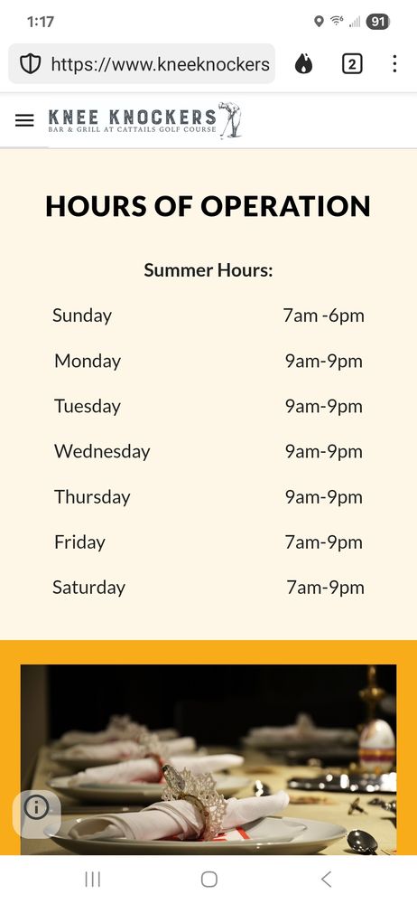 Food from Knee Knockers Bar and Grill