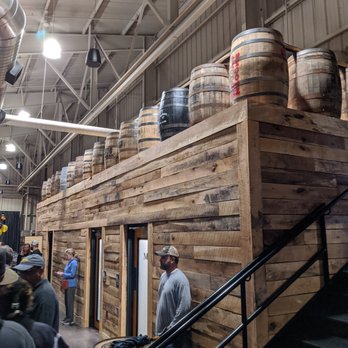The Oscar Station - Restrooms, topped by bourbon barrels - Bars Near Me - Fairfield, Ohio The Oscar Station - Restrooms, topped by bourbon barrels - Bars Near Me - Fairfield, Ohio