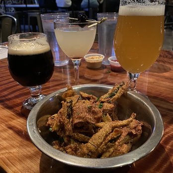 Brews Brothers Brewpub - Small Plates: Fried Pickles Beer: (dark) Oatmeal Cookie Brown Ale. (golden) Lucky B Wit. Cocktail: Last Word (gin) - Brewpubs Near Me - Burbank, California Brews Brothers Brewpub - Small Plates: Fried Pickles Beer: (dark) Oatmeal Cookie Brown Ale. (golden) Lucky B Wit. Cocktail: Last Word (gin) - Brewpubs Near Me - Burbank, California
