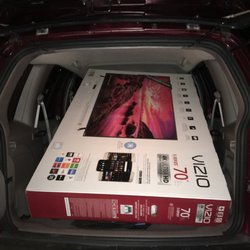 Best Buy - State College - They helped fit this huge tv into my Jeep Liberty.