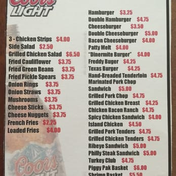 The Diner Grill - Actual Diner Menu - Chicken Wings Near Me - Jerseyville, Illinois