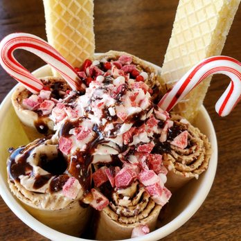 Milkroll Creamery - Peppermint mocha December special - Ice Cream & Frozen Yogurt Near Me - Aurora, Colorado