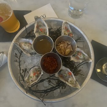 BiXi Beer - Oysters appetizer - Asian Fusion Near Me - Chicago, Illinois