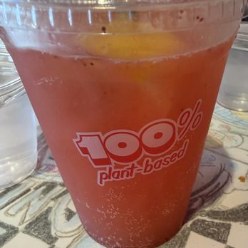 Monty's Good Burger - Their Sparkling Strawberry Lemonade - Burgers Near Me - Los Angeles, California