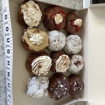 Parlor Doughnuts - strawberry shortcake, blueberry hill, lemon filled, raspberry filled, apple pie, pumpkin chai cheesecake, and coconut creme filled. - Donuts Near Me - Pawleys Isalnd, South Carolina Parlor Doughnuts - strawberry shortcake, blueberry hill, lemon filled, raspberry filled, apple pie, pumpkin chai cheesecake, and coconut creme filled. - Donuts Near Me - Pawleys Isalnd, South Carolina