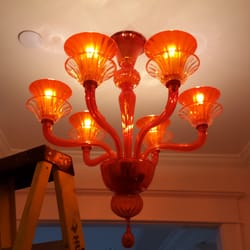 Hometec - hand blown glass installed by Hometec
