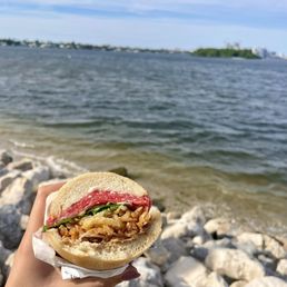 Beef carpaccio sandwich