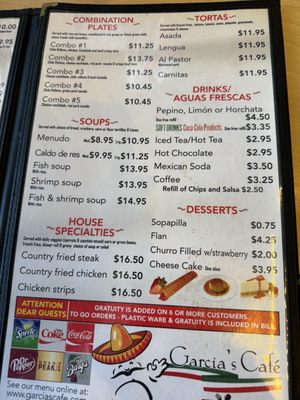 Menu photo 1 Garcia’s Cafe Ruidoso, NM
