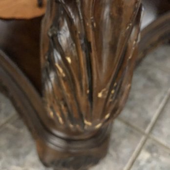 Two Men and a Truck Moving - Photos of the damaged furniture from a move by 2 Men and a Truck. - Movers Near Me - New Braunfels, Texas Two Men and a Truck Moving - Photos of the damaged furniture from a move by 2 Men and a Truck. - Movers Near Me - New Braunfels, Texas