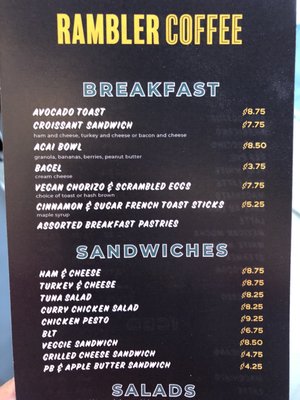 Menu photo 8 The Rambler Coffee Chula Vista, CA