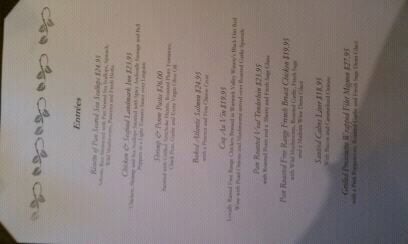 Menu photo 4 Landmark Inn Warwick, NY