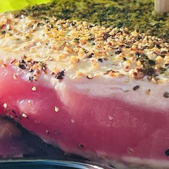 Mr Rick's - Close-up of Ahi sandwich - Bars Near Me - Avila Beach, California