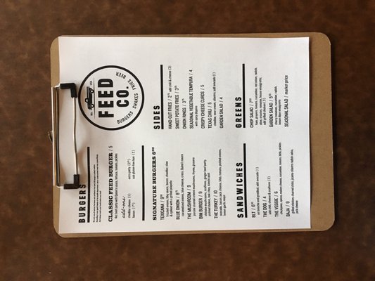 Menu photo 3 Feed Co. Burgers Seattle, WA