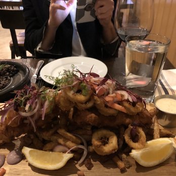 Brothers Fish & Chips - Fried fish combo... we had the flounder - New American Near Me - Ossining, New York
