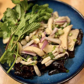 Hug Esan - Mushroom larb - Thai Near Me - Elmhurst, New York Hug Esan - Mushroom larb - Thai Near Me - Elmhurst, New York