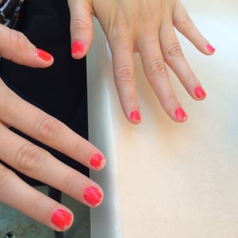 Nails Center - Stay away! This is a picture of my nails a day after I went to this nail salon. - Nail Salons Near Me - Saint Louis, Missouri Nails Center - Stay away! This is a picture of my nails a day after I went to this nail salon. - Nail Salons Near Me - Saint Louis, Missouri
