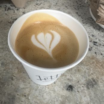 Jetty Coffee Roasters - Cortado with Oatmilk (side of sparkling water not in the picture) - Coffee Roasteries Near Me - Los Angeles, California Jetty Coffee Roasters - Cortado with Oatmilk (side of sparkling water not in the picture) - Coffee Roasteries Near Me - Los Angeles, California